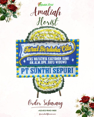 Papan Bunga Duka di Tunon